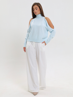 Джемпер с открытыми плечами