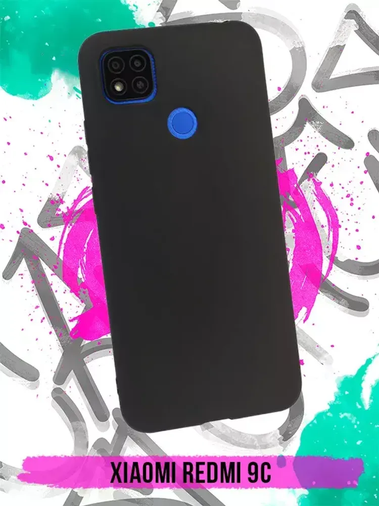 Накладка Xiaomi Redmi 9C силикон Black