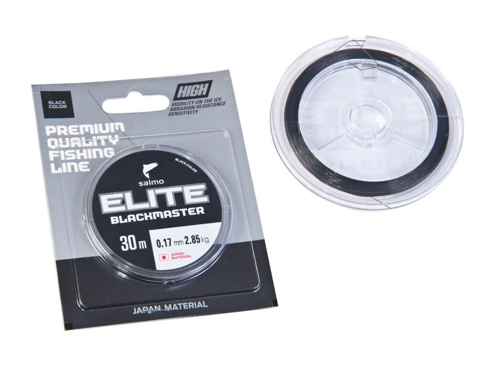 Леска монофильная зимняя Salmo Elite BLACKMASTER 030/017
