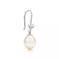 Серьги из серебра 925 с жемчугом , Tiffany 💠 Olive Leaf