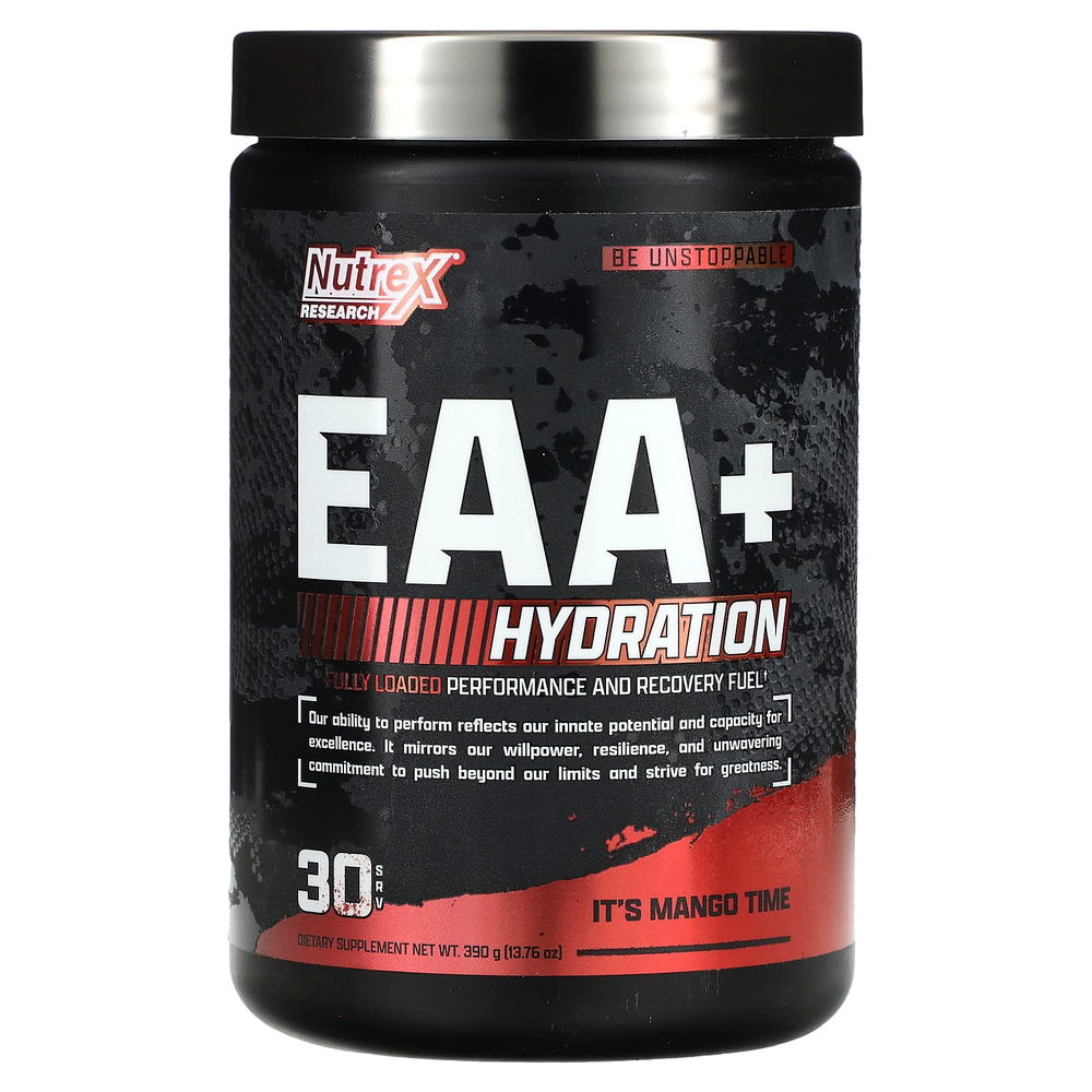 Nutrex Research, EAA+ Hydration, порция манго, 390 г (13,76 унции)