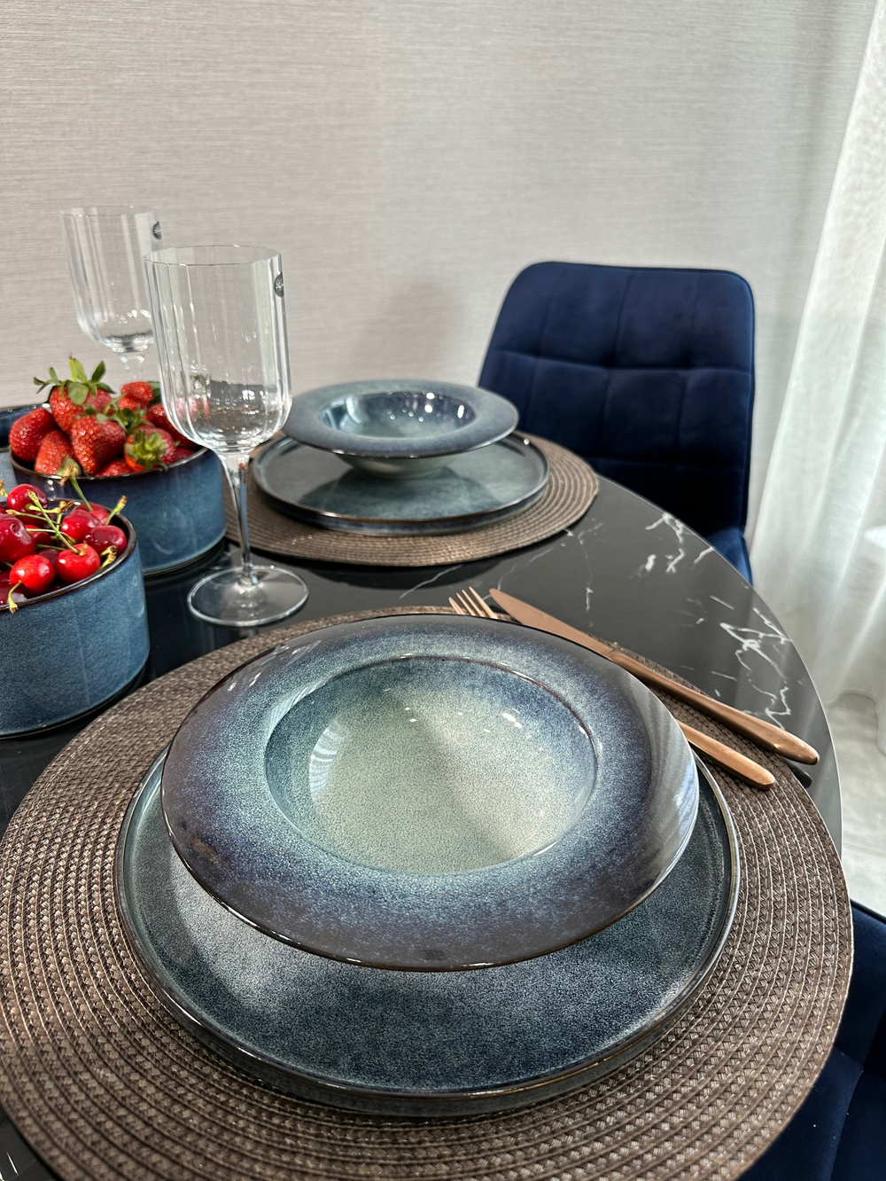 Тарелка мелкая «Corone Celeste» 265 мм синий