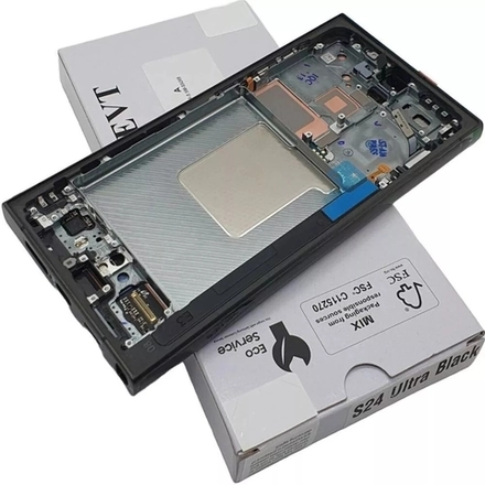 Samsung Galaxy S24 Ultra (SM-S928B) - Дисплейный модуль в сборе с тачскрином (в рамке) (ORIG-SP)