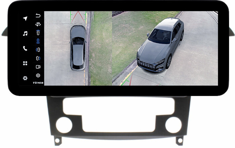 Магнитола для Ford S-Max, Galaxy 2 2006-2015 (климат) - Teyes LUX ONE 360 монитор 12.3" 2K QLED на Android 10, 6Гб+128Гб, CarPlay, 4G SIM-слот, 4 камеры в комплекте