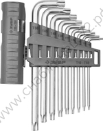 ЗУБР 9 шт, Набор длинных имбусовых ключей (2745-4-1)