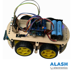 Набор для сборки колесного робота машинки Alashed Phobo Arduino 4WD BT Smart Car kit V2.0