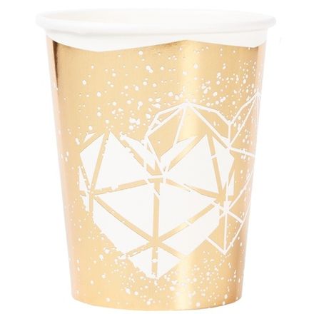 Стаканы  "С Днём Свадьбы LUX" ваниль 250 мл