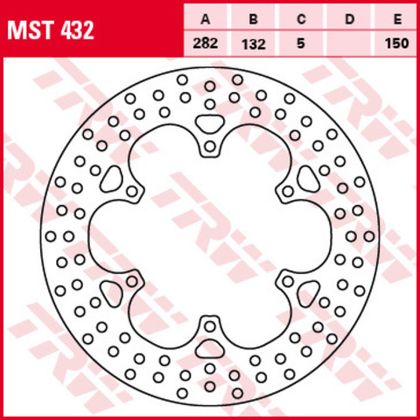 Диск тормозной TRW MST432