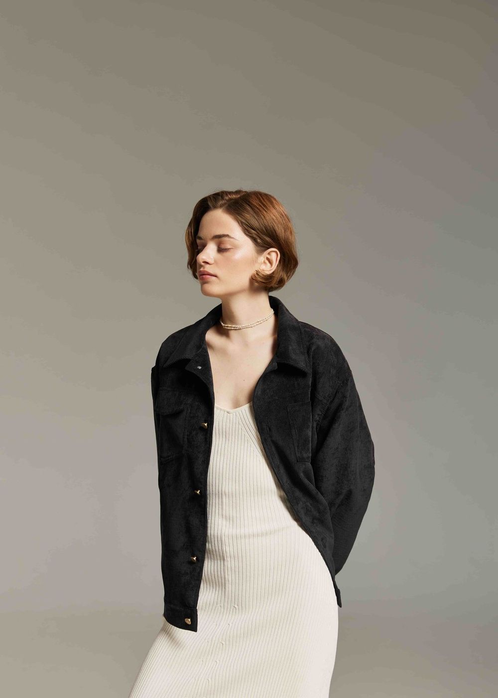 Куртка Called a Garment Corduroy work Угольно-черная