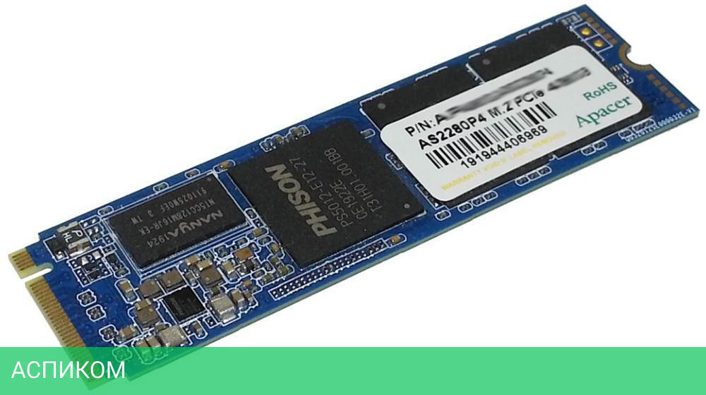 SSD диск Apacer AS2280P4 1TB (AP1TBAS2280P4-1)