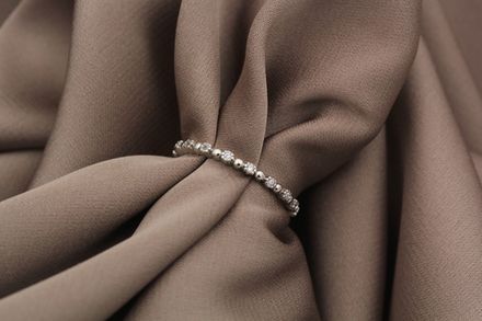 Фаланговое кольцо "Дорожка" со стразами