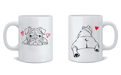 Кружка "Английский бульдог - любовь"