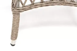 "Эспрессо" плетеный круглый стол, диаметр 80 см, цвет бежевый