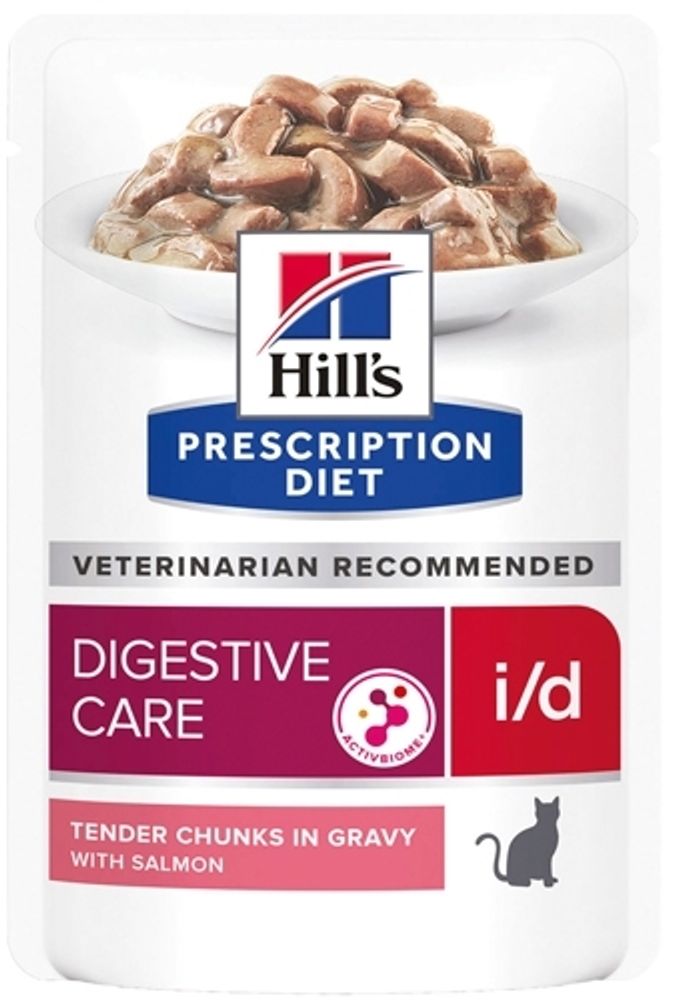 Влажный диетический корм Hill&#39;s Prescription Diet i/d для кошек при расстройствах пищеварения жкт лосось 85 г