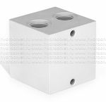 EM213/1Y - Одноместная присоединительная плита для гидравлических распределителей и клапанов NG6 (аналог DR06/10), алюминий