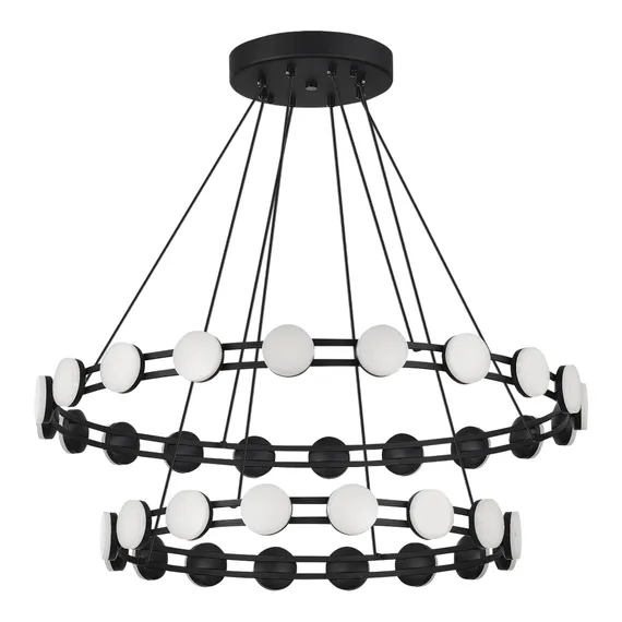 SL6610.403.36 Светильник подвесной ST-Luce черный/белый LED 1*70W 4000K MONRO