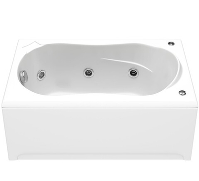 Ванна акриловая BAS Кэмерон 1200х700 с гидромассажем и каркасом