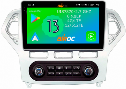 Магнитола для Ford Mondeo 4 2007-2010 - Airoc 2K AU-1708A на Android 13, TS20, 12/512Гб, SIM-слот