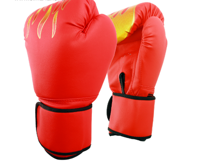 Перчатки боксёрские, красные, размер 12 oz