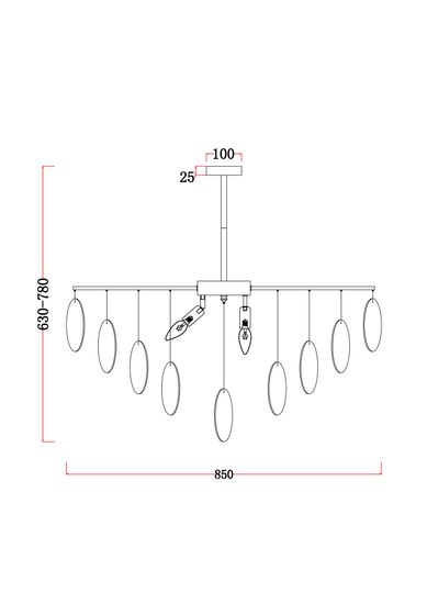 Люстра Freya FR5104PL-08BS