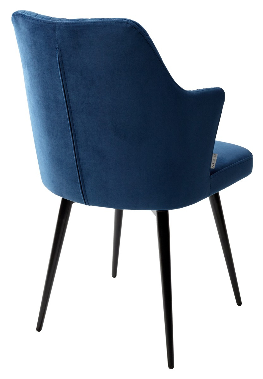 Стул М-City DISAUR Герман (Herman) поворотный на 360 градусов, Синий 29, Велюр, Черный каркас