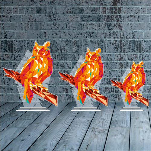 Акриловый приз СОВА 3552