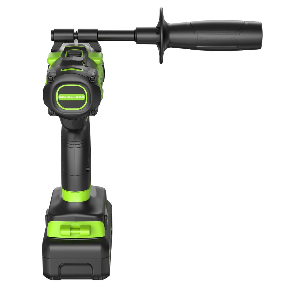 Дрель-шуруповерт ударная акк. Greenworks GD24DD140, 24V,б/щет,70/140Нм,Anti-kickback,1x4Ач,ЗУ,кор (3707607CUB)