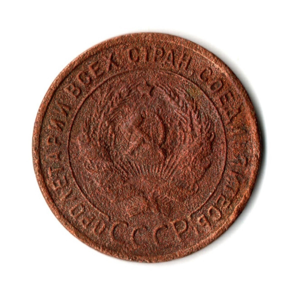 1 копейка 1924 гладкий гурт VF (4)
