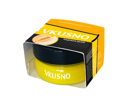 Ароматизатор на панель с гелевыми шариками  Vkusno  Медовая дыня (AZARD)