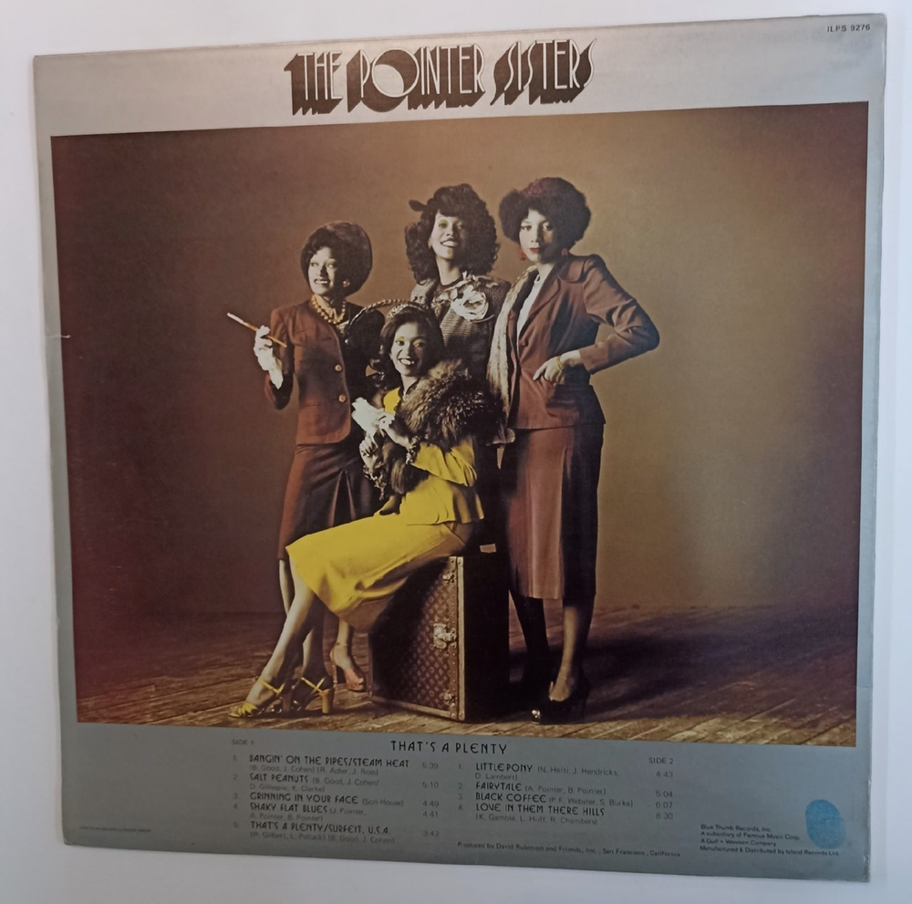The Pointer Sisters That's A Plenty (UK 1974)