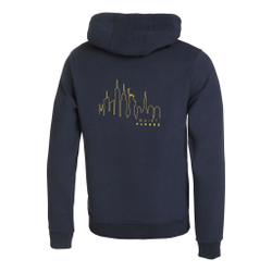 Мужская кофта теннисная Quiet Please New York Skyline Hoody Men - Blue, Yellow