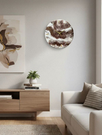 Настенные часы ручной работы «Бронзовая река»