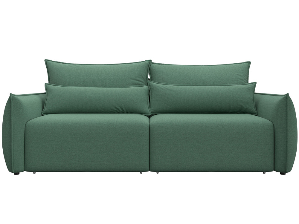 Диван прямой Лига-051 НПБ РОГОЖКА Амур 11 зеленый