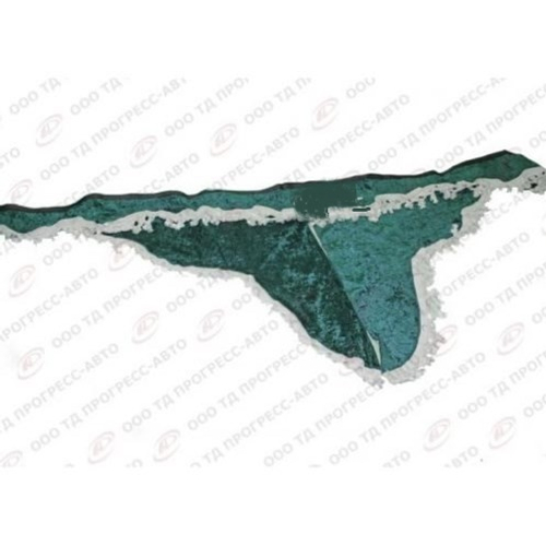 Шторка кабины /Г-3302, Г-4111 NEXT/ 1.8 м бархат зеленый с надписью  Next  + боковые (Газелист52)