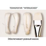 Кисть художественная профессиональная BRAUBERG ART CLASSIC, щетина, плоская, № 24, длинная ручка, 200724