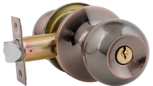 Ручка-защелка круглая Аверс 6082-01 медь кл-фиксатор