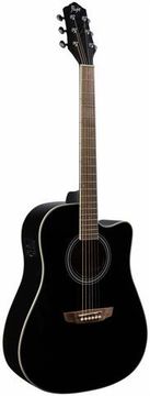 FLIGHT AD-200 CEQ BK - гитара электроакустическая шестиструнная