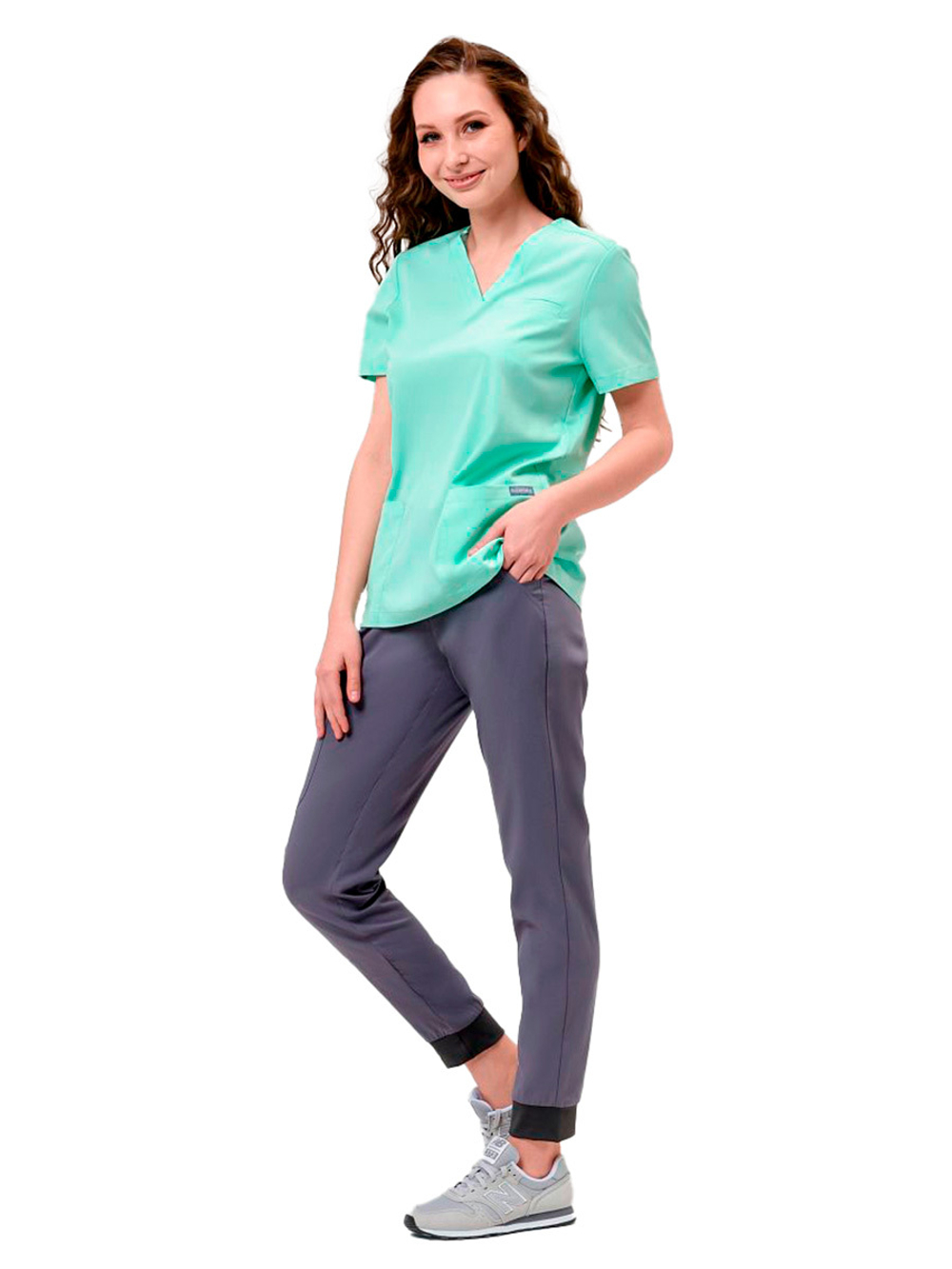 Брюки медицинские женские INDIFORM ELYON, темно-серый, 42