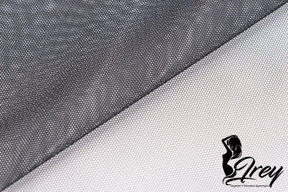 Бюстовая неэластичная сетка, Турция, черный 170