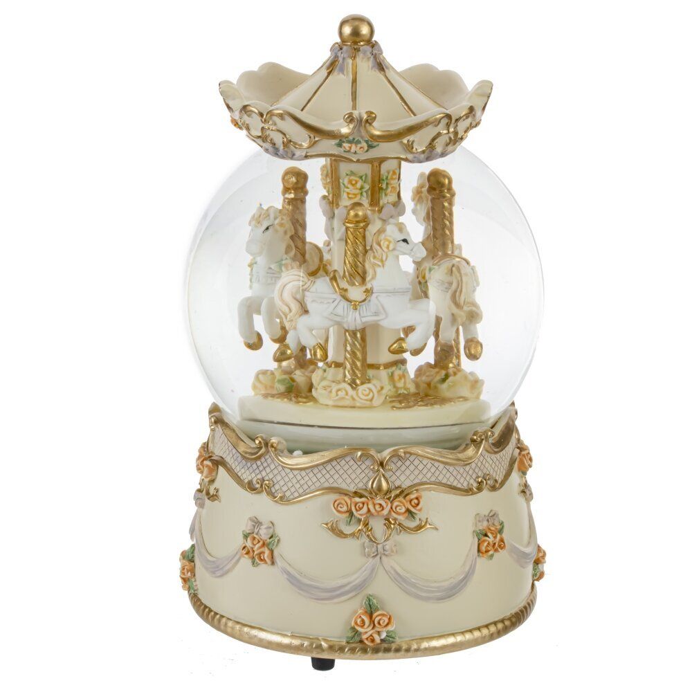 GAEM Фигурка декоративная в стекл шаре "Карусель" (ключ,муз, движ), D10 см, L9,5 W9,5 H17,5 см, 2в.