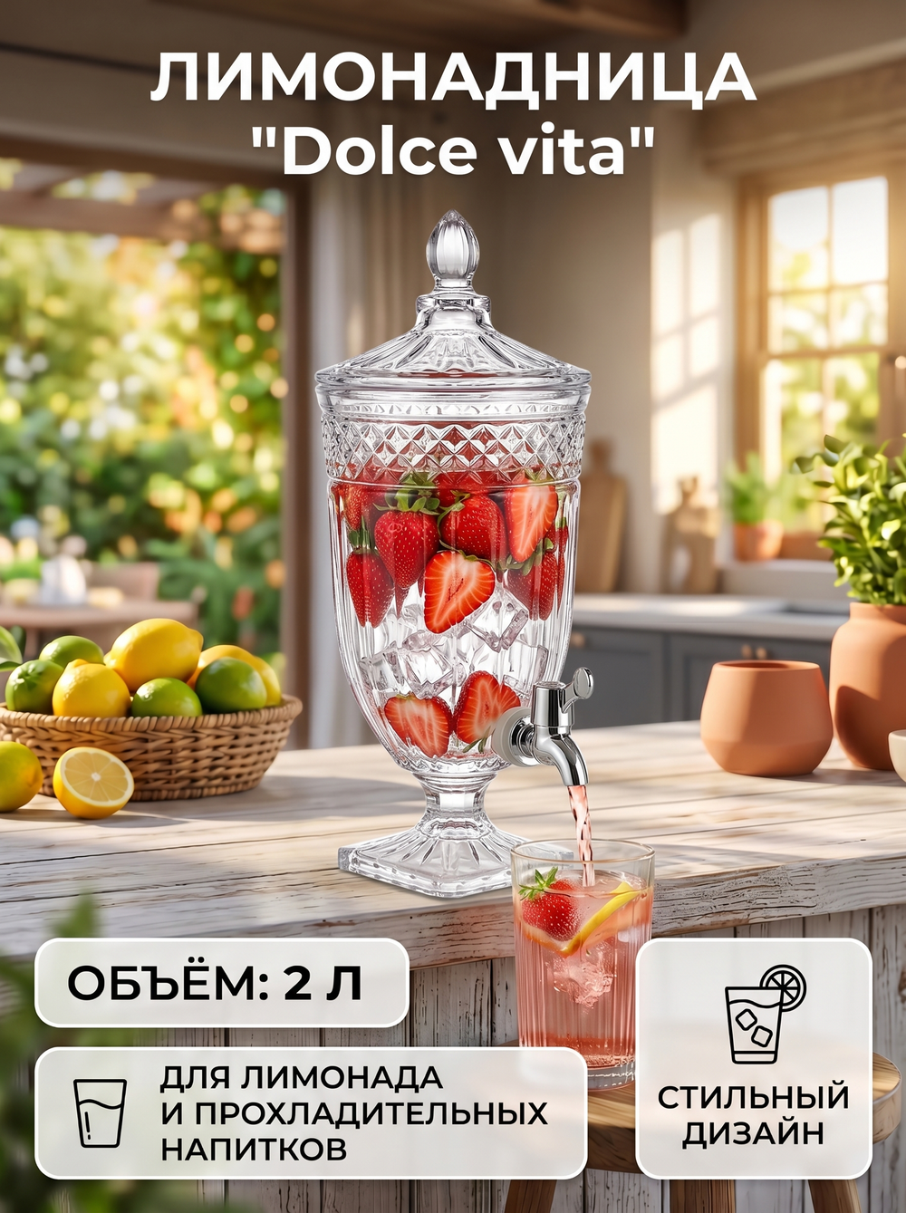 Лимонадница 2л «Dolce vita» 1907