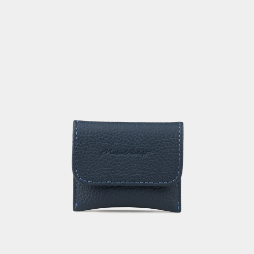 Кофр для украшений Small из кожи теленка, синего цвета