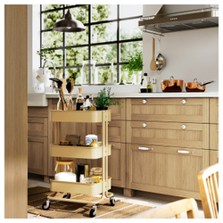 IKEA KLINGSTORP  (ИКЕА КЛИНГСТОРП)  -  Ручка, крем/хром, 141 мм