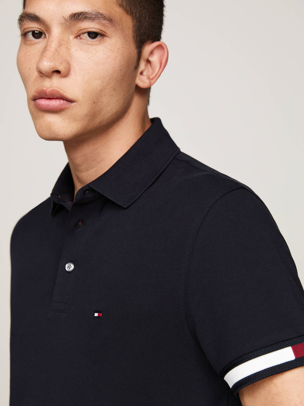 Поло flag Tommy Hilfiger - черный(MW0MW33156)