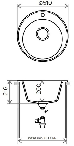 Мойка TOLERO R-108 бежевый №101С