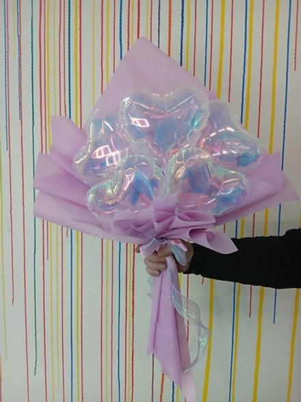 Букет розовый хамелеон