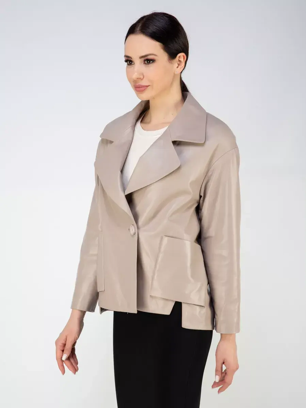 Куртка кожаная натуральная Турция блейзер