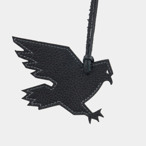 Брелок Aigle из кожи теленка, черного цвета