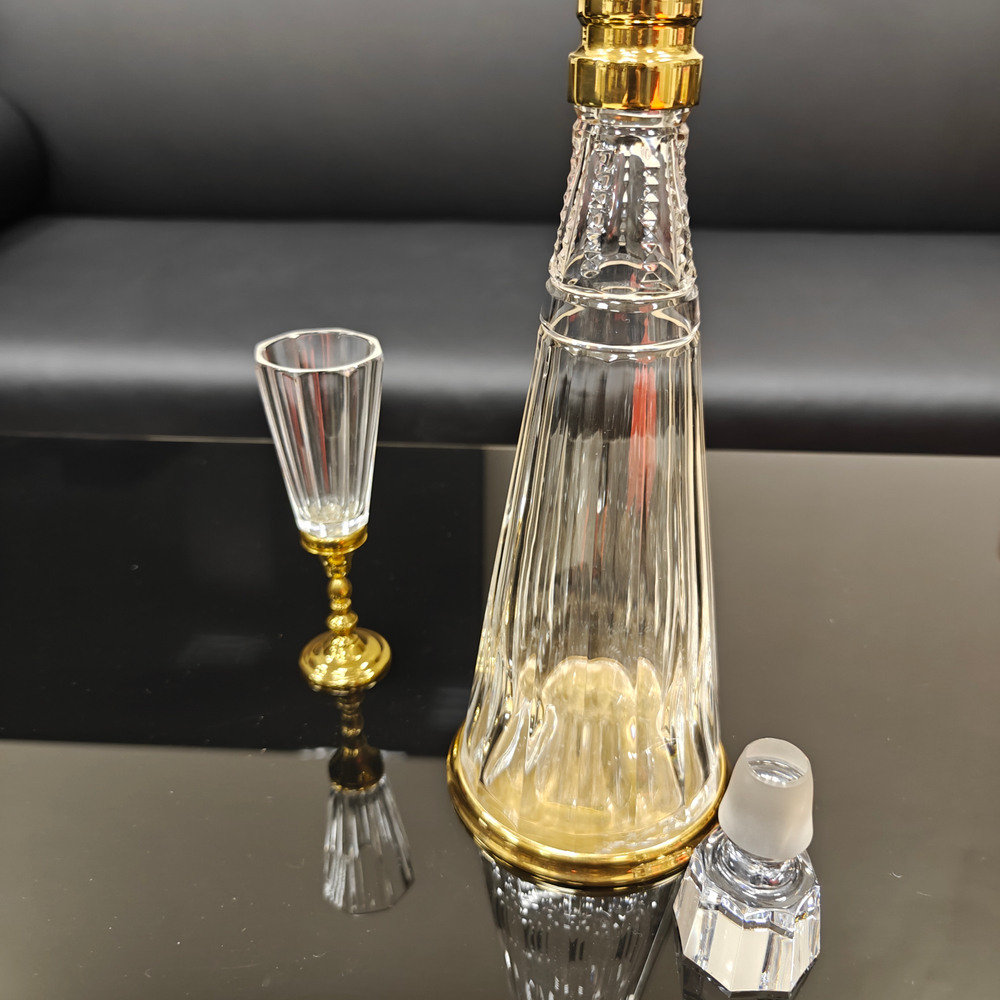 Набор из хрусталя c золотым декором "Эгоист"