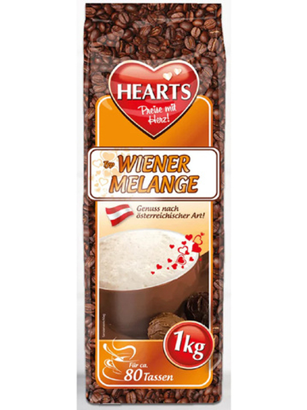 Растворимый напиток HEARTS Wiener Melange - Капучино Венский Меланж 1 кг, 80 порций